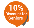 10% Discount for Seniors