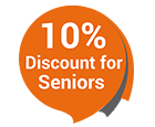 10% Discount for Seniors